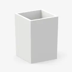 FORA - Matera Mao Cubo Lisa 38x38x53cm Blanco