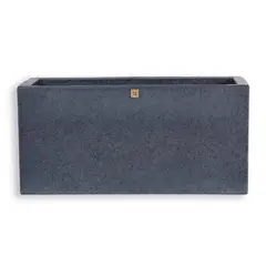 FORA - Jardinera Plástica Rectangular Argo Lisa 59x25x27cm Cemento