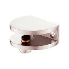 MADECENTRO - Soporte Entrepaño Vidrio 1/2 Luna 8mm