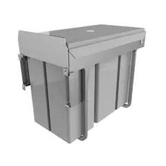 BONUIT - Caneca Plástica 10L Gris