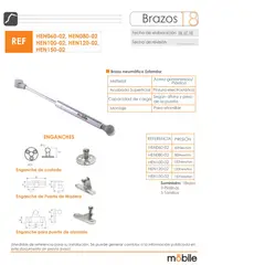 MOBILE - Brazo Neumatico Estandar 120 Newtons