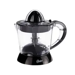 OSTER - Exprimidor de Cítricos con Rotación Bidireccional y Colador de Semillas y Pulpa Color Negro