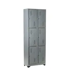 INDUSTRIAS CRUZ - Locker 6 Puestos Vert 180x63x30cm Gris