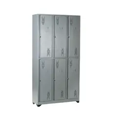INDUSTRIAS CRUZ - Locker 6 Puestos 180x93x30cm Gris