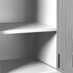 CRUZ - Locker 6 Puestos 180x93x30cm Blanco