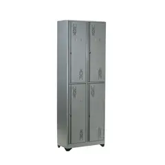 INDUSTRIAS CRUZ - Locker 4 Puestos 180x63x30cm Gris