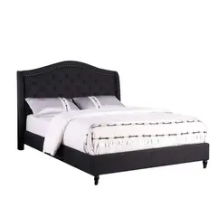undefined - Combo Colchón + Base Cama Cama + Cabecero Negro Sencillo 100x190