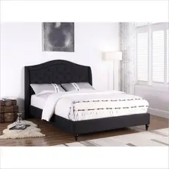 KAIU HOME - Combo Confort Colchón + Basecama + Cabecero Negro Doble 140X190