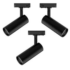 JUST HOME COLLECTION - Set de 3 Spot Led Riel Cil 12w Luz Fría