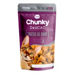 CHUNKY - Alimento Húmedo Para Gato Delicat Pouche Trozos De Pavo 80g
