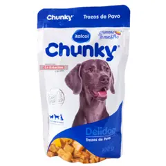 CHUNKY - Alimento Húmedo Para Perro Deli Dog Trozos Pavo 100g