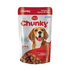 CHUNKY - Comida Húmeda Para Perro Deli Dog Trozos Carne Res 100g