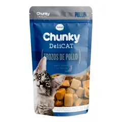 CHUNKY - Alimento Húmedo Para Gato Delicat Pouche Trozos De Pollo 80g