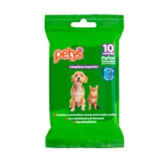 PETYS - Paños Húmedos Para Mascota Original x 10Und