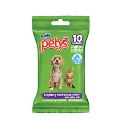 PETYS - Paños Húmedos Para Mascota Original x 10Und