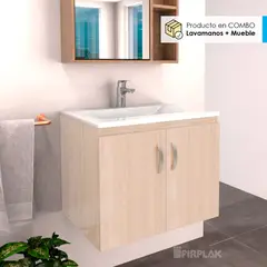 FIRPLAK - Lavamanos Trentino 63X48 Con Mueble Básico Elevado - Mali