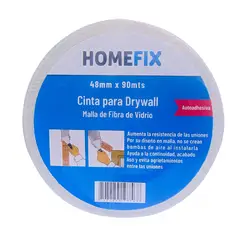 HOMEFIX - Cinta Malla Fibra de Vidrio 48 mm X 90 m X 3 Unidades