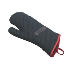 TRAMONTINA - Guante Para Asador Algodón 18x6 Cm Negro/Rojo