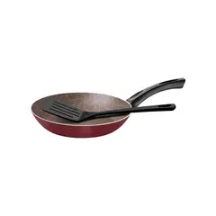 TRAMONTINA - Sartén Paris en Aluminio Antiadherente con Espatula Rojo 26 cm 1.8 L