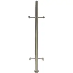 GRANCOL - Poste Baranda Vidrio a Piso 2 Pulgadas SS304