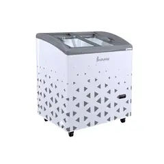 INDUFRIAL - Congelador Horizontal Heladero Puerta Vidrio 180Lt