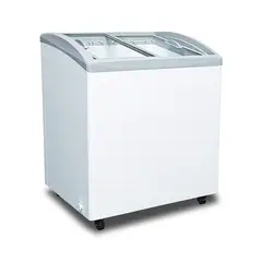 INDUFRIAL - Congelador Horizontal Heladero Puerta Vidrio 180Lt