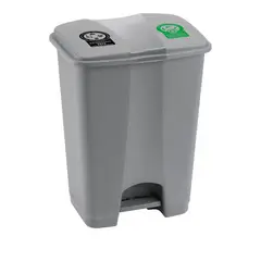 RIMAX - Caneca Plástica 60L Negro Verde Con Pedal