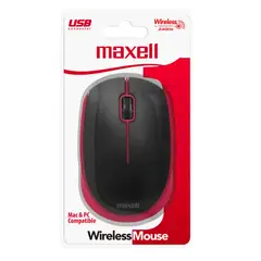 MAXELL - Mouse Mowl-100 Red Inalámbrico 1200 Dpi