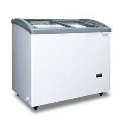 INDUFRIAL - Congelador Horizontal Heladero Puerta Vidrio 252Lt