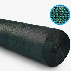 TESICOL - Polisombra 90% 4 x 100 Mts Privacidad Verde/Negra