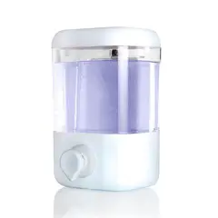 ENERGY PLUS - Dispensador De Gel Antibacterial/Jabón Líquido Plástico Blanco 500 Ml De 17X11 Cm