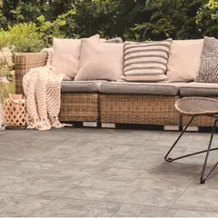 CORONA - Piso Cerámico Hacienda Gris 60x60cm Caja 1.8 m2