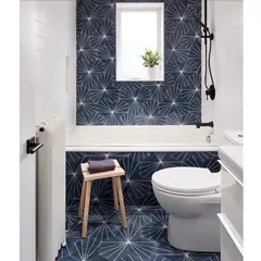 GENERICO - Mosaico Hexagonal Blue Producto Artesanal (20x23) Cjx1m2