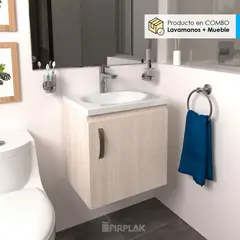 FIRPLAK - Lavamanos Eco 48x38 Con Mueble Básico Elevado - Mali