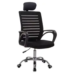 AKIVOY - Silla de escritorio Ejecutiva Negro Collins alta