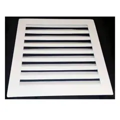 GENERICO - Rejilla Ventilación 10x10 (25x25Cm) Plastico Bl