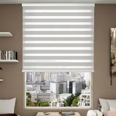 REGGIA - Persiana Roller Dúo Oscuridad 100x160 Cm Avellana Beige
