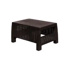 MQ - Mesa Centro Exterior 1 Pieza Rattan Sintético Wengue