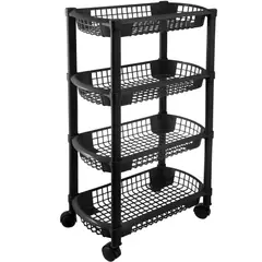 MQ - Canastilla 4 Niveles Negro