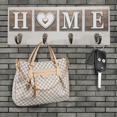 HOMECENTER - Perchero Home + Corazón 40x15 cm