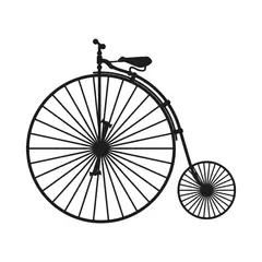 DE CASA - Cuadro Aplique Bicicleta Antigua 80x80cm