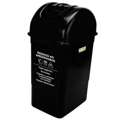 FULLER - Papelera Cuadrada 35Lt Residuos Aprovechables Blanco Set X 3 Unidades