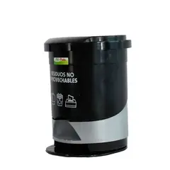 FULLER - Caneca Plástica 12L Negro Con Pedal