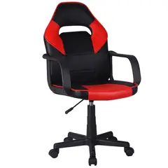 JUST HOME COLLECTION - Silla Escritorio Gamer Rojo/Negro