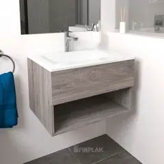 FIRPLAK - Mueble Baño Rayo 63X48 Con Lavamanos Trentino - Tambo