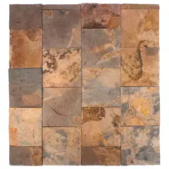 MEUP - Pared Piedra Pizarra Natura Rosettagris 20X20Cm Cj1M2