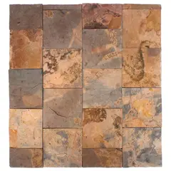 MEUP - Pared Piedra Pizarra Natura Rosettagris 20X20Cm Cj1M2