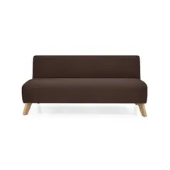 HOGAR VENECIA - Sofá 3 Puestos Oslo 70x150x65 Tela Chocolate
