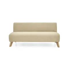 HOGAR VENECIA - Sofá 3 Puestos Oslo 70x150x65 Tela Beige