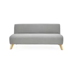 HOGAR VENECIA - Sofá 3 Puestos Oslo 70x150x65 Tela Plata